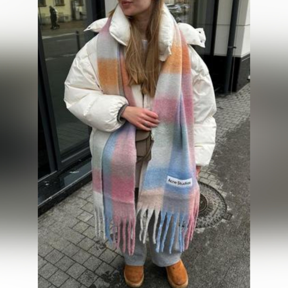 Acne Multicolor Striped Scarf
